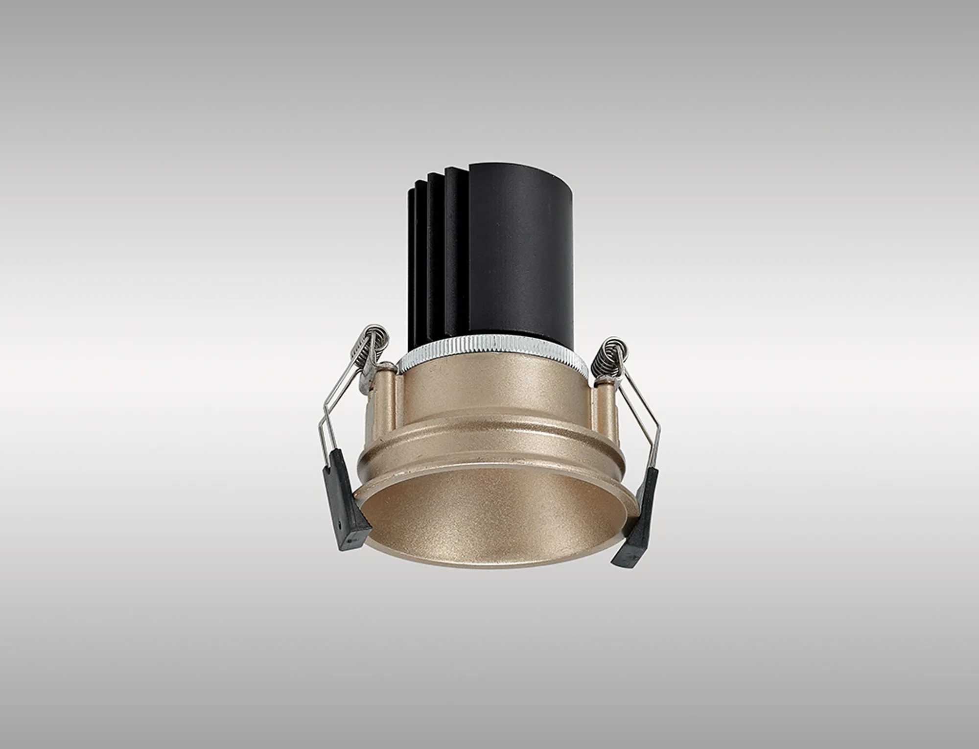 Bania 12 Powered by Tridonic  12W 2700K 1200lm 24° CRI>90 LED Engine, 350mA Gold Fixed Recessed Spotlight, IP20 DM201712  Dlux Bania 12